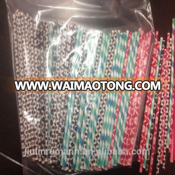 Wholesale colorful candy customized printed lollipop paper stick